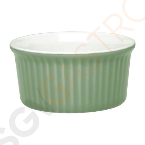 Olympia Pastel Auflaufförmchen grün 14,5cl 12 Stück | 4,2 x 9(Ø)cm | Kapazität: 14,5cl | Steinzeug | grün