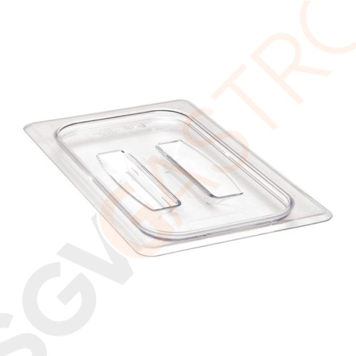 Cambro Camview BPA-freier GN 1/4 Deckel mit Griff GN 1/4 | Durchsichtig | Mit Griff | Für Cambro Camview GN 1/4 Behälter