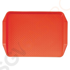 Cambro Polypropylen Fastfood Serviertablett mit Griffen rot 43x30cm Größe: 43(B0 x 30(T)cm Cambro Polypropylen Fastfood Serviertablett mit Griffen rot 43x30cm Größe: 43(B0 x 30(T)cm