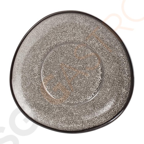 Olympia Mineral dreieckige Untertassen 15cm Passend zu Tasse DF179 | 6 Stück | 15(Ø)cm | Porzellan