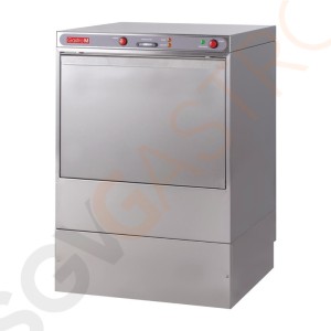 Gastro M Geschirrspüler Maestro 400V mit Ablaufpumpe und Seifenspender Kraftstromanschluss | 6,6kW/400V | Körbe 50 x 50cm