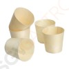 Fiesta Green Dipschalen Pappelholz 4cm 100 Stück | 4 x 4(Ø)cm | Birkenholz