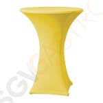 Tischhusse für Stehtische Samba D1 gelb 85cm Geeignet für Stehtische mit geradem Fuß | 115 x 85(Ø)cm | Polyester, Elastan | gelb