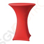 Tischhusse für Stehtische Samba D1 rot 85cm Geeignet für Stehtische mit geradem Fuß | 115 x 85(Ø)cm | Polyester, Elastan | rot