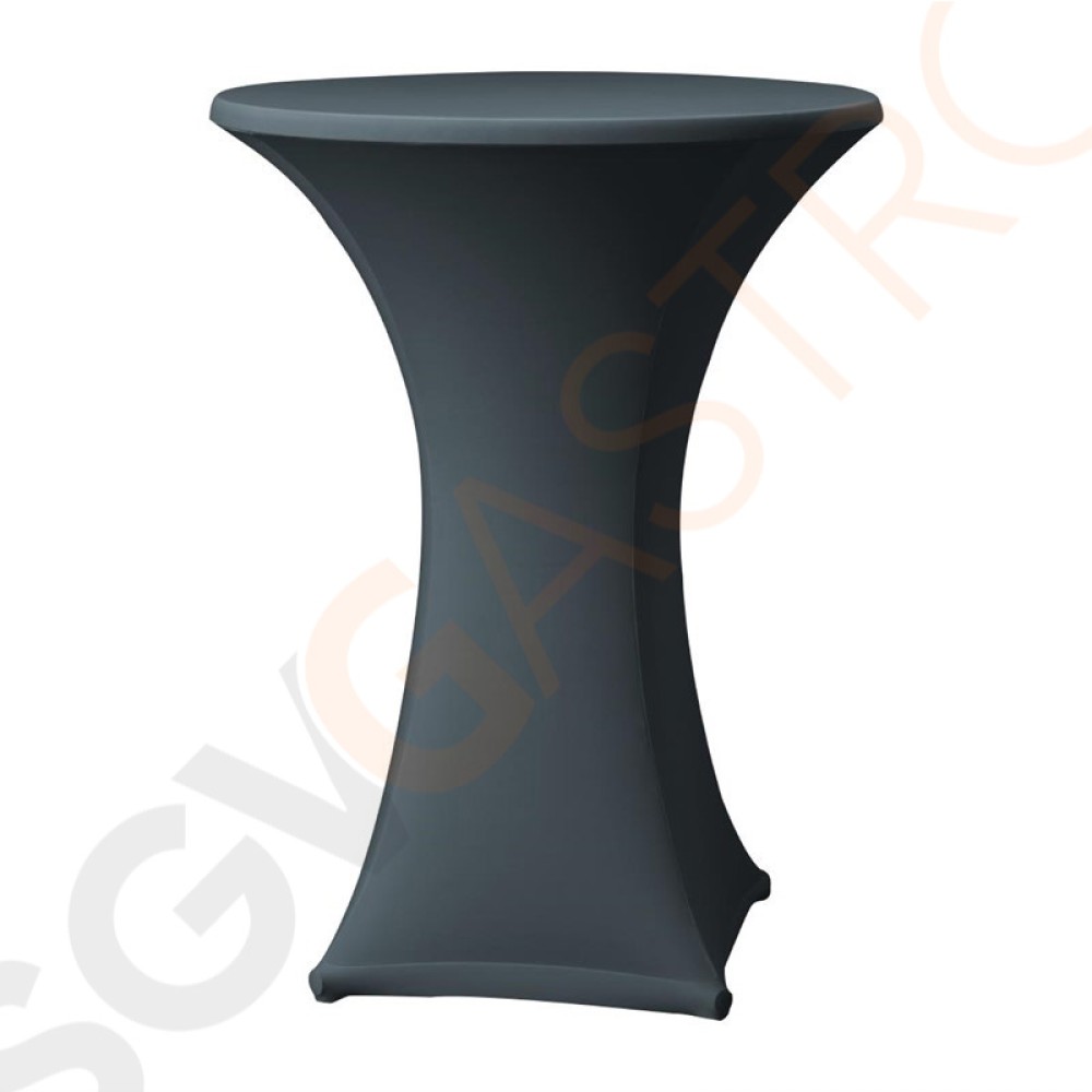 Tischhusse für Stehtische Samba D1 anthrazit 85cm Geeignet für Stehtische mit geradem Fuß | 115 x 85(Ø)cm | Polyester, Elastan | anthrazit