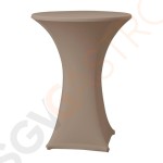 Tischhusse für Stehtische Samba D1 taupe 85cm Geeignet für Stehtische mit geradem Fuß | 115 x 85(Ø)cm | Polyester, Elastan | taupe