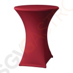 Tischhusse für Stehtische Samba D2 bordeauxrot 85cm Geeignet für Stehtische mit geradem Fuß | 115 x 85(Ø)cm | Polyester, Elastan | bordeauxrot