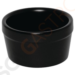 Olympia Rustic Aufflaufförmchen schwarz 7,7cm 6 Stück | 4,5 x 7,7(Ø)cm | 11cl | Steingut | matt schwarz