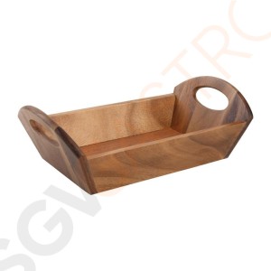 T&G Woodware Brotschale braun 9,8 x 18 x 31cm | Akazienholz | braun