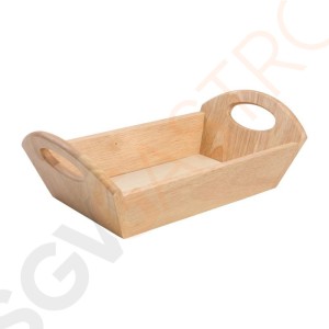 T&G Woodware Brotschale hell 9,8 x 18 x 31cm | Akazienholz | hell