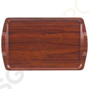 Cambro Capri laminiertes Zimmerservicetablett Walnuss Größe: 64(B) x 40(T)cm