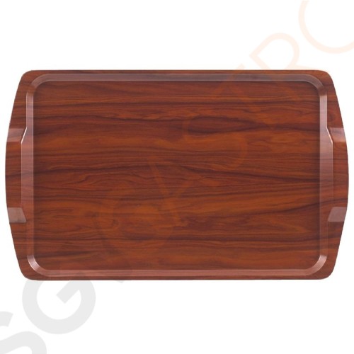 Cambro Capri laminiertes Zimmerservicetablett Walnuss Größe: 64(B) x 40(T)cm Cambro Capri laminiertes Zimmerservicetablett Walnuss Größe: 64(B) x 40(T)cm