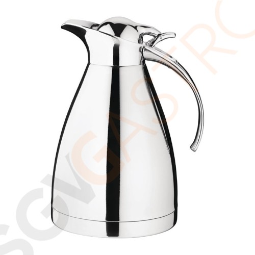 Olympia Thermoskanne Edelstahl-Look 1L Inhalt: 1L | Edelstahl und Zink