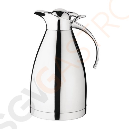 Olympia Thermoskanne Edelstahl-Look 1,5L Inhalt: 1,5L | Edelstahl und Zink