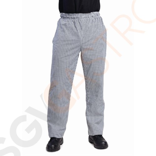 Whites Unisex Kochhose Vegas schwarz weiß kleinkariert M Größe: M. Unisex. Farbe: Schwarz/Weiß kariert.