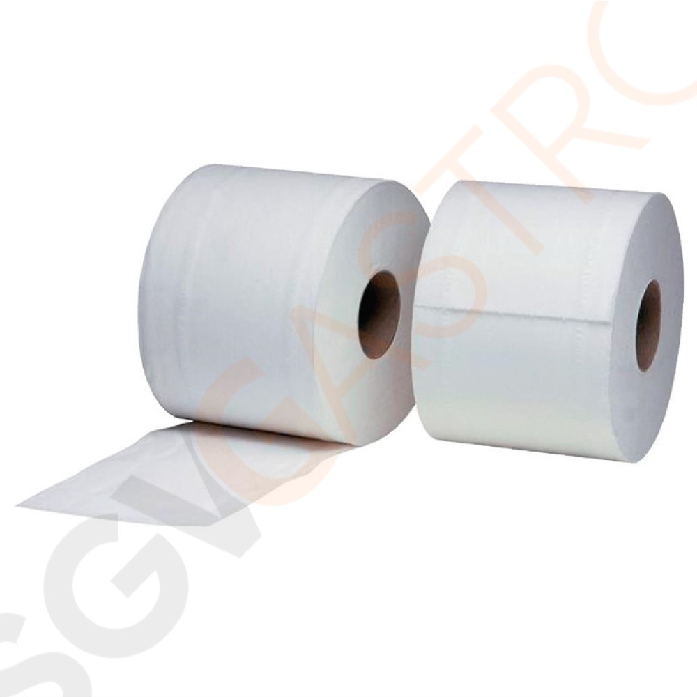 Jantex Toilettenpapier 2-lagig 36 Rollen | ungefähr 320 Blatt pro Rolle | 2-lagig