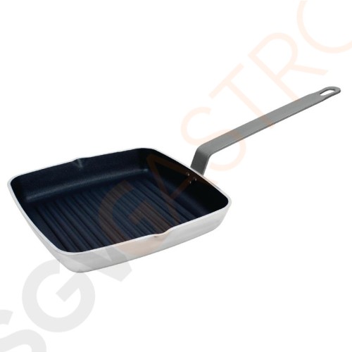 Vogue quadratische Skillet Grillpfanne antihaft 24cm Größe: 4,1(H) x 24(B) x 24(T)cm | Gerillt