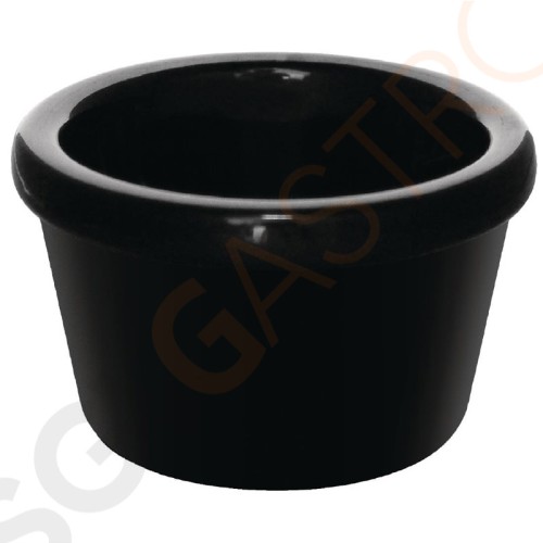 Kristallon Auflaufförmchen schwarz 4,3cl 12 Stück | 6,3(Ø)cm | Kapazität: 4,3cl | Melamin | schwarz