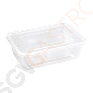 Fiesta Kunststoff Mikrowellenbehälter 65cl 65cl Behälter und Deckel mikrowellensicher.