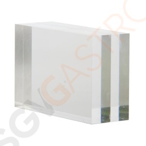 Olympia Menühalter Acryl Blockform A4 Geeignet für A4-Karten | 5,5 x 8,5 x 3cm | Acryl