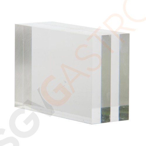 Olympia Menühalter Acryl Blockform A4 Geeignet für A4-Karten | 5,5 x 8,5 x 3cm | Acryl