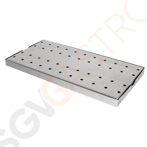 Olympia Tropfblech Edelstahl mit Einsatz 40 x 20cm | Edelstahl