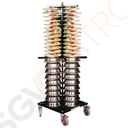Jackstack Tellerwagen für 88 Teller Modell: 88. Hält 88 Teller.
