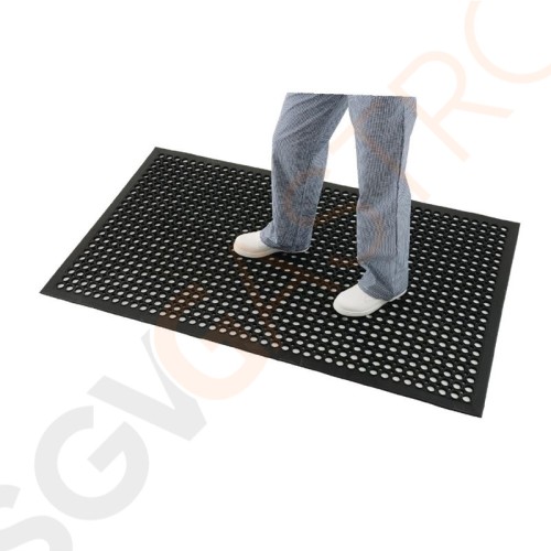 Jantex Anti-Ermüdungsmatte schwarz 150 x 90cm | schwarzes Gummi Jantex Anti-Ermüdungsmatte schwarz 150 x 90cm | schwarzes Gummi