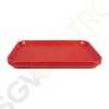 Kristallon Fast-Food-Tablett rot 34,5 x 26,5cm 34,5 x 26,5cm | Polypropylen | rot
