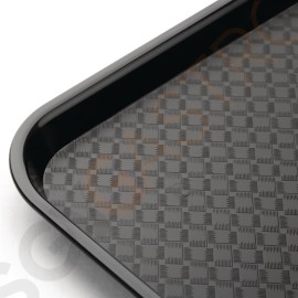 Kristallon Fast-Food-Tablett schwarz 34,5 x 26,5cm 34,5 x 26,5cm | Polypropylen | schwarz