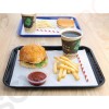 Kristallon Fast-Food-Tablett schwarz 34,5 x 26,5cm 34,5 x 26,5cm | Polypropylen | schwarz