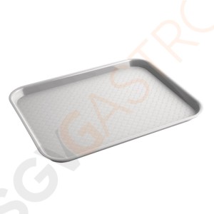 Kristallon Fast-Food-Tablett grau 34,5 x 26,5cm 34,5 x 26,5cm | Polypropylen | grau