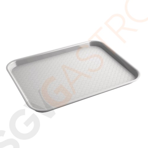 Kristallon Fast-Food-Tablett grau 34,5 x 26,5cm 34,5 x 26,5cm | Polypropylen | grau