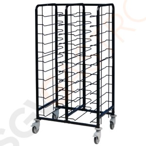 EAIS Abräumwagen pulverbeschichtetes Emaille 24 Etagen Material: Beschichtetes Emaille | Größe: 170(H) x 93(B) x 64(L)cm | Kapazität: 24 Tabletts / 240kg