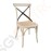 Bolero Esszimmerstühle Eichenholz ecru 2 Stück | Sitzhöhe: 47cm | 88 x 46 x 54cm | Eichenholz und Rattan | ecru