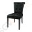 Bolero Esszimmerstühle Samt schwarz 2 Stück | Sitzhöhe: 50,5cm | 95,5 x 54 x 62,5cm | Birkenholz und Polyester | schwarz