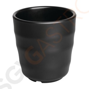 Kristallon Fusion Melamin Becher schwarz 200ml 200ml | 6 Stück pro Packung