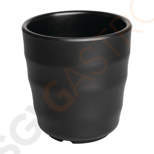 Kristallon Fusion Melamin Becher schwarz 200ml 200ml | 6 Stück pro Packung Kristallon Fusion Melamin Becher schwarz 200ml 200ml | 6 Stück pro Packung