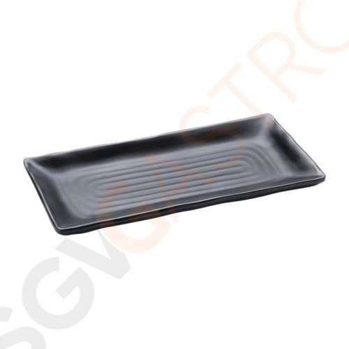 Kristallon Fusion Melamin rechteckige Servierplatten klein 21,6cm 21,6(B) x 10,2(T)cm | 6 Stück pro Packung