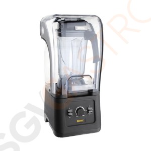 Buffalo Küchenmixer 2,5L mit geräuschdämpfendem Deckel 1,68kW | Variable Geschwindigkeit | 2,5L