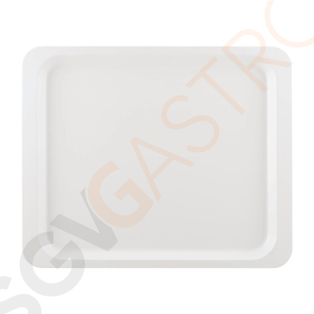 Roltex Classic Serviertablett weiß 32,5 x 26,5cm 32,5 x 26,5cm (GN1/2) | Polyester | weiß