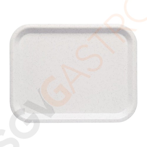 Roltex Nordic Serviertablett weiß gefleckt 36 x 28cm 36 x 28cm | ABS | weiß gefleckt