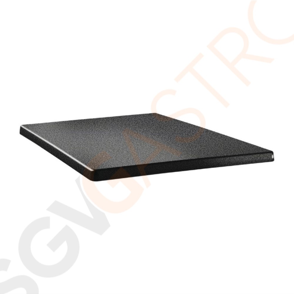 Topalit Classic Line quadratische Tischplatte anthrazit 80cm DR900 | 80 x 80cm | Einzelpreis