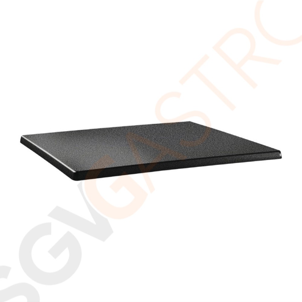 Topalit Classic Line rechteckige Tischplatte anthrazit 110 x 70cm DR901 | 110 x 70cm | Einzelpreis