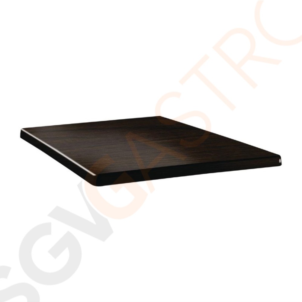 Topalit Classic Line quadratische Tischplatte Wenge 80cm DR924 | 80 x 80cm | Einzelpreis