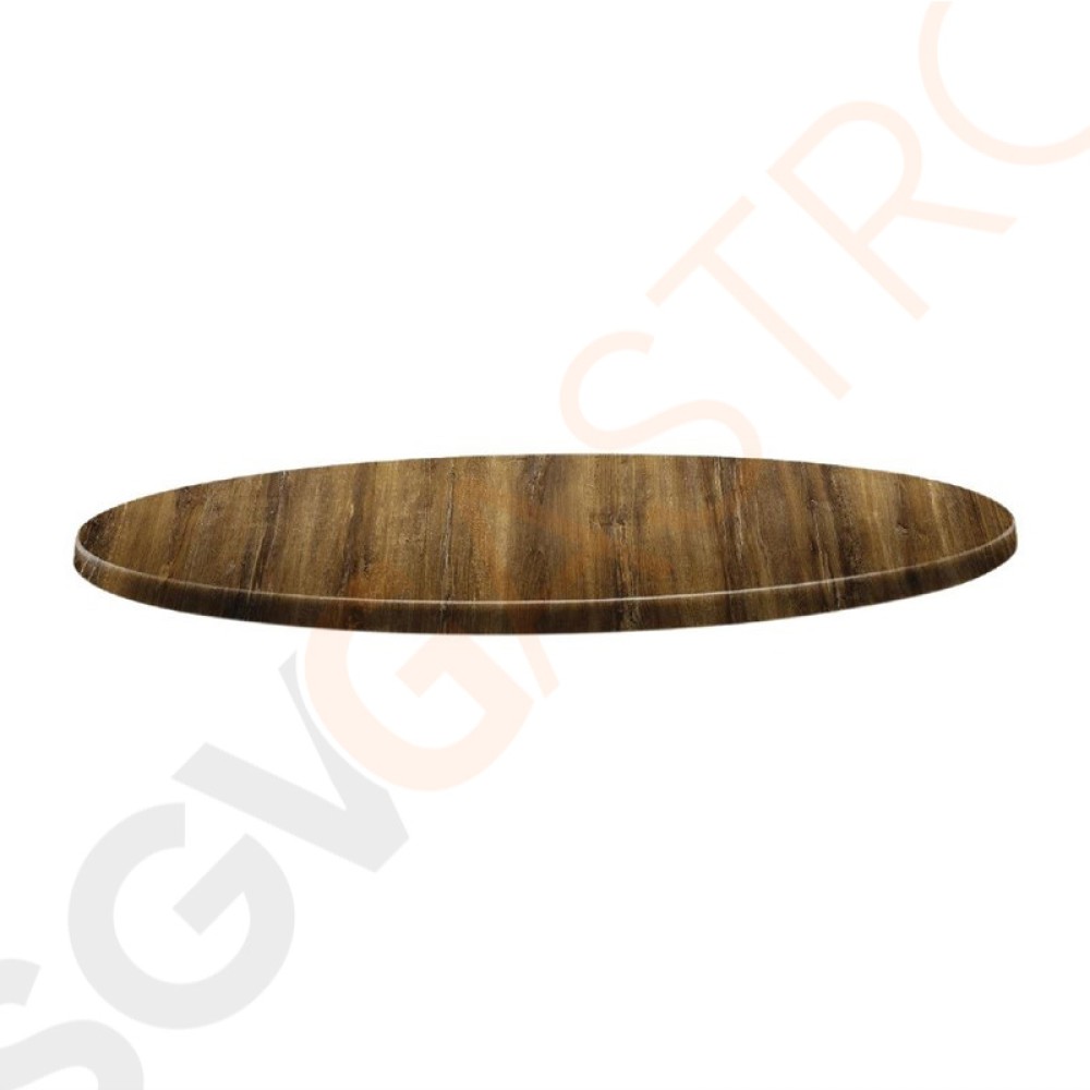 Topalit Classic Line runde Tischplatte Atacama Kirschenholz 80cm DR929 | 80(Ø)cm | Einzelpreis