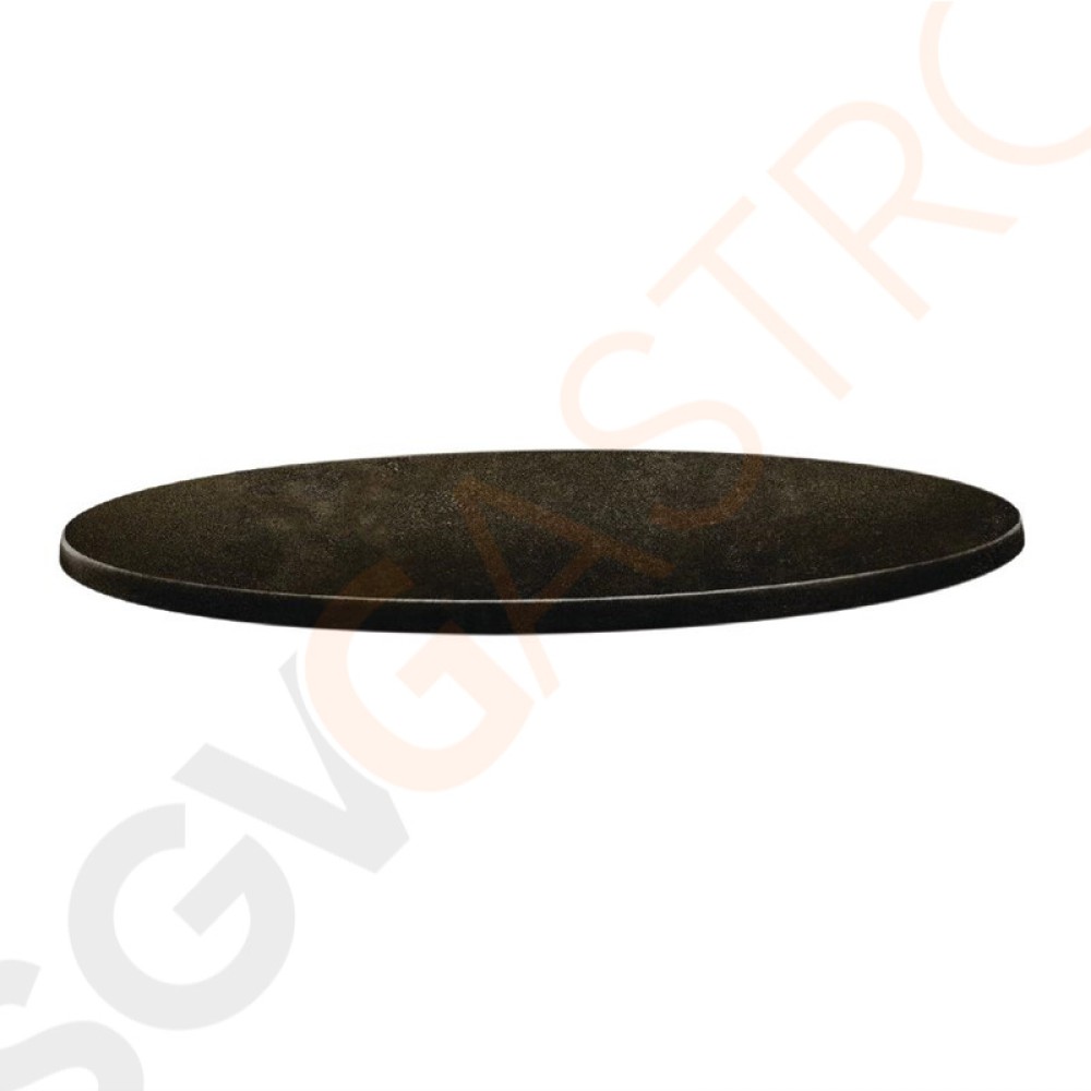 Topalit Classic Line runde Tischplatte Zypern Metall 70cm DR936 | 70(Ø)cm | Einzelpreis