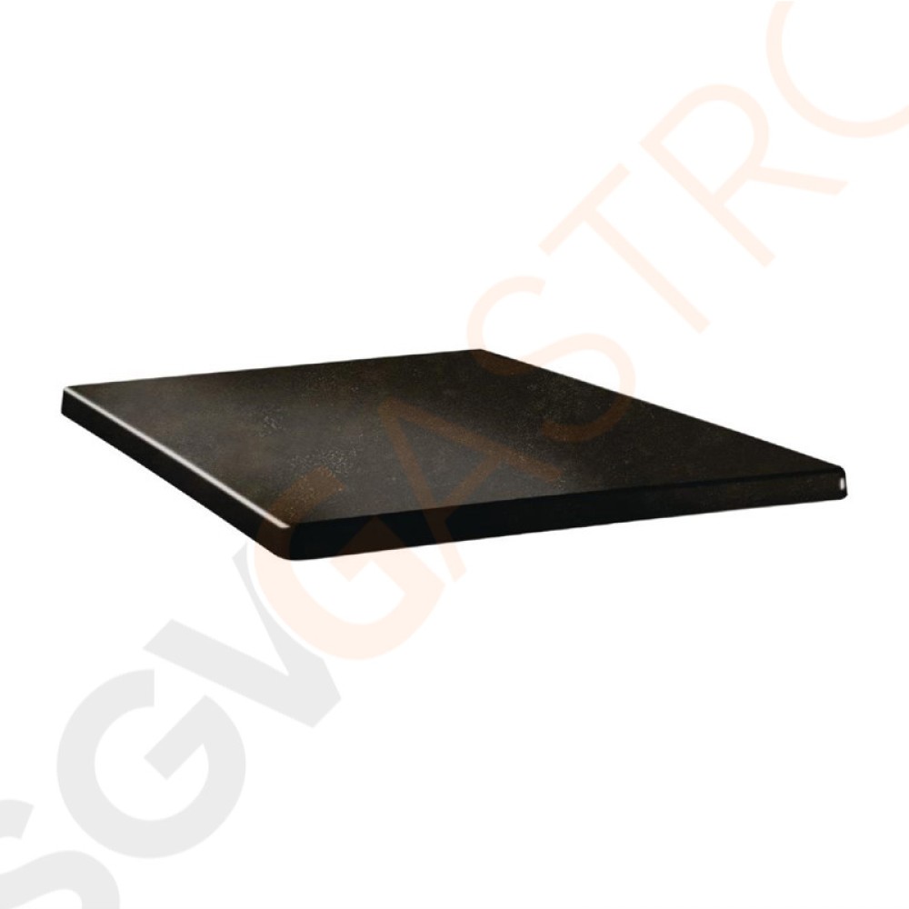 Topalit Classic Line quadratische Tischplatte Zypern Metall 70cm DR939 | 70 x 70cm | Einzelpreis