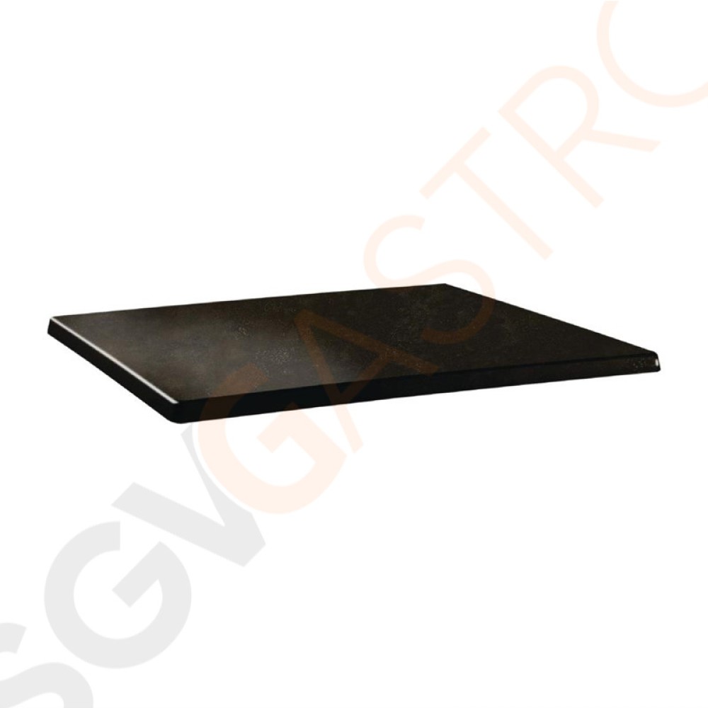 Topalit Classic Line rechteckige Tischplatte Zypern Metall 120 x 80cm DR942 | 120 x 80cm | Einzelpreis