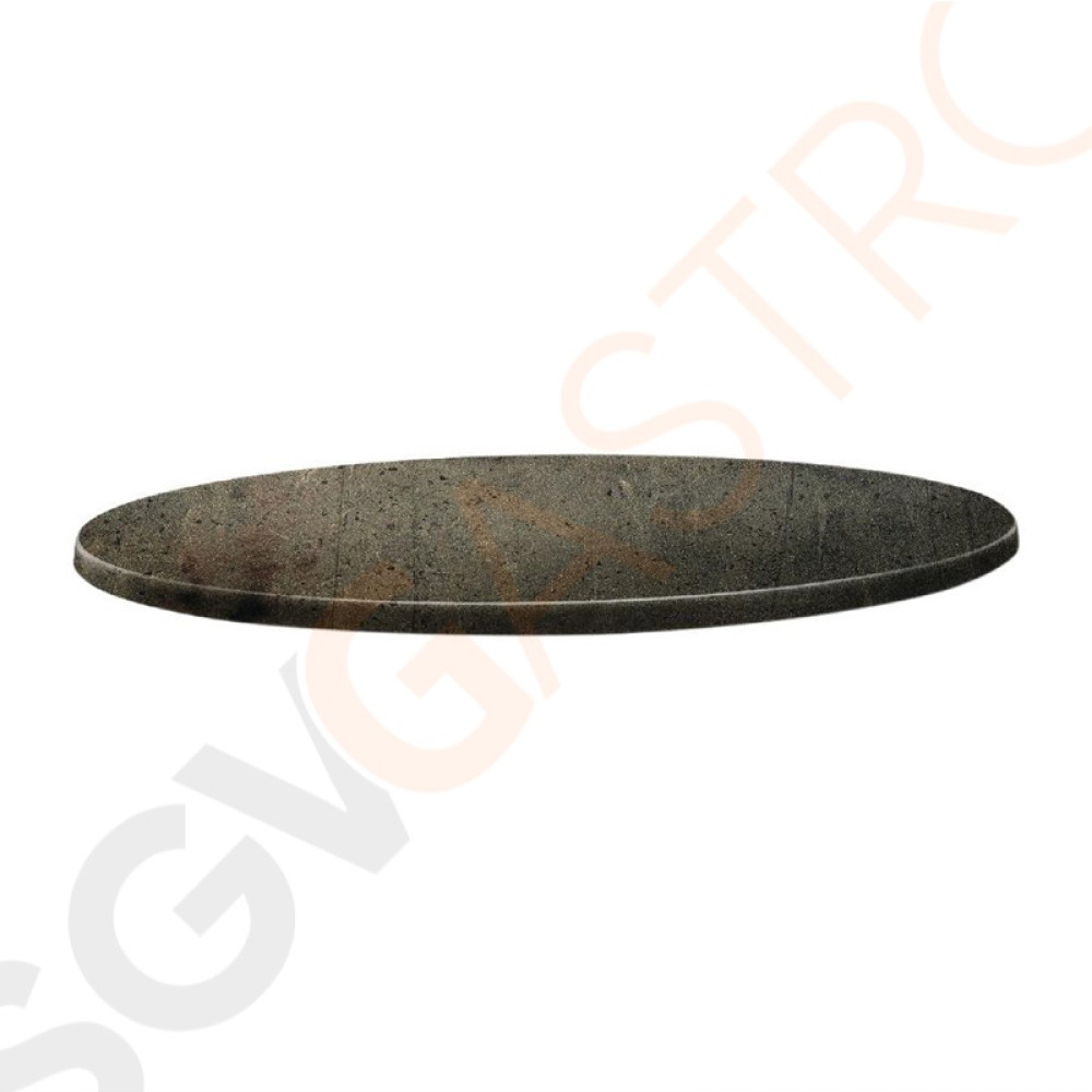 Topalit Classic Line runde Tischplatte Beton 70cm DR945 | 70(Ø)cm | Einzelpreis